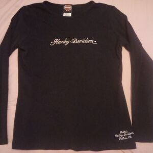 Harley Davidson Black Long Sleeve Shirt
